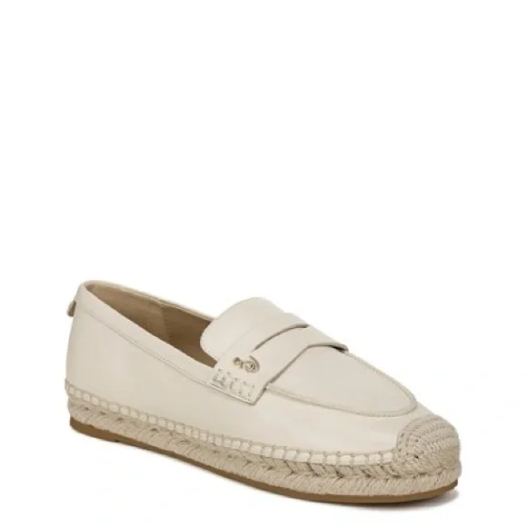 Sam Edelman Women's Kai Espadrille Loafer in Ivory Leather Size 8 - Picture 10 of 10